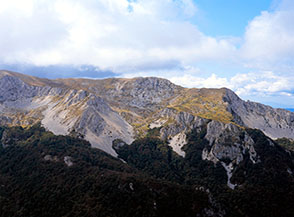 La bellissima Cresta de i Sassatelli vista dal Monte i Porcini.