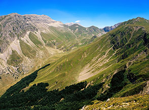 L&rsquo;Alta Val Chiarino vista dal Morrone.
