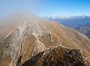 Dalla Cresta Nord-Est del Monte Elefante vista sul Passo dell&rsquo;Elefante.