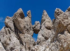 La Finestra del Prena a nord della vetta.