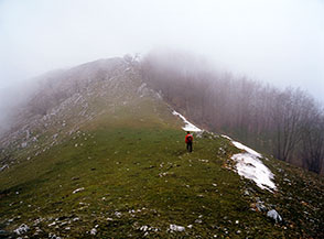 Sulla Cresta Est del Monte la Silara.