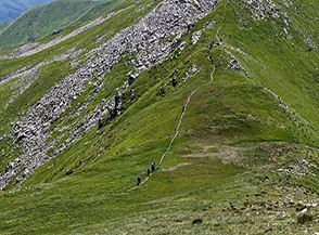 Affaccio sulla Cresta Sud del Monte Lagoni.