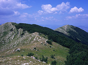 Il tratto finale della cresta per Monte Romanella.