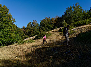Luci e ombre risalendo nella Valle del Mago.