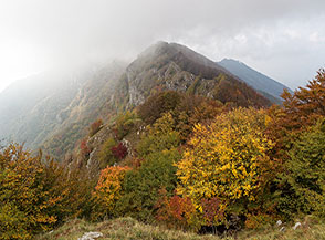 Autunno sulla Cresta Ovest di Tuppo dell&rsquo;Uovo.