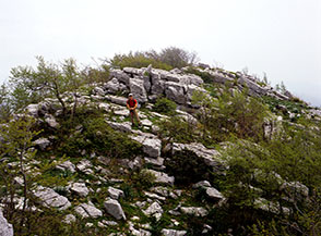 Lungo la Cresta Sud-Est del Monte Maio.