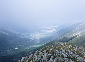 Nuvole sulla Vallelonga dal Marcolano.