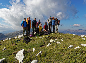 Gruppo Minimo in cima al Monte Mare.