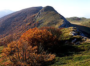 La Cresta Nord di Monte Meta con la cima in secondo piano.