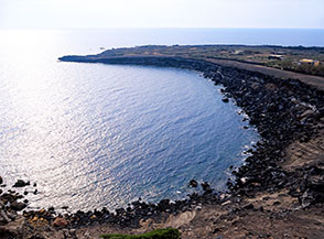 La baia grande di Pozzolana di Ponente.