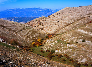 Stupendo scorcio autunnale alla testa di Valle Orionte.