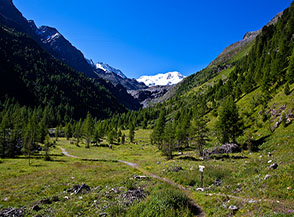 Valle di Solda alla partenza della funivia.