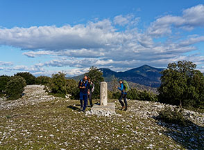 Il termine nel tratto mediano della Cresta Nord-Est del Monte Romano.