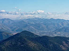 I Monti Aurunci ripresi dalla cima del Monte Romano.