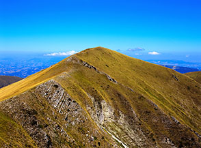 Il Monte Pietralata ripreso dalla Cresta Nord-Ovest del Monte Rotondo.