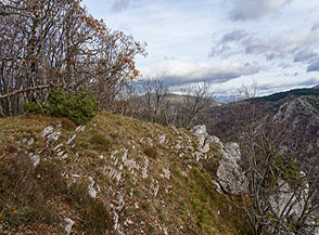 La cima del Monte Boio, belvedere poco noto sulle Gole del Velino.