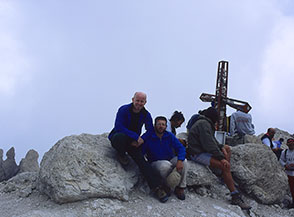 Sulla vetta del Monte Prena.