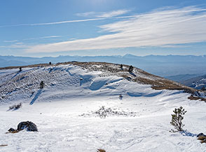 La cima reale (altimetrica) di Capo di Moro.