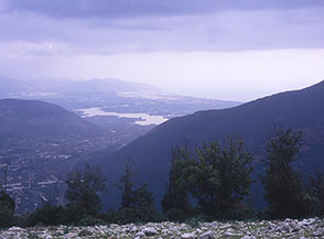 La Piana di Fondi vista dalla Cresta Est di Monte Romano.