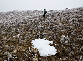 Primi segnali di un inverno alle porte (lungo la Cresta Nord del Rotella).