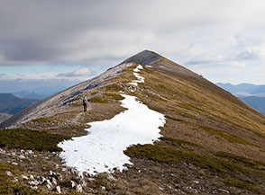 La Cima della Fossa sulla Cresta Sud-Est del Rotella.
