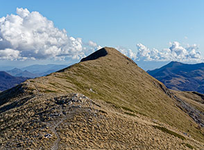 Vista su Cima della Fossa da nord.
