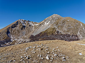 I monti Terminilletto e Terminillo ripresi dalla cima del Monte Rotondo.