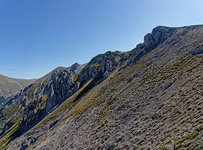 Scorcio del versante settentrionale del Monte Rozza.