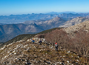 Sul filo della Cresta Nord-Ovest del Monte Ruazzo.