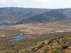 Vista sul brullo Piano Campo Perdu dalla cima di Monte Ruda.