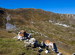 Dalla Cresta di Rotigliano vista sulla testata della Valle del Paradiso.