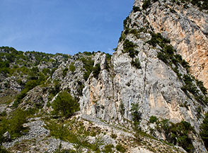 Scorcio nella Valle Santo Spirito nei pressi della Fonte delle Vatarelle.