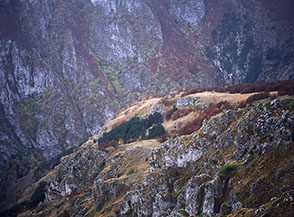 Scorcio autunnale sulle Gole di Celano (da Monte Etra).