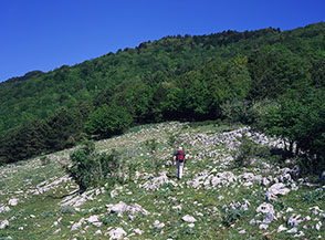 Lungo la Cresta Sud-Est dello Scalambra.