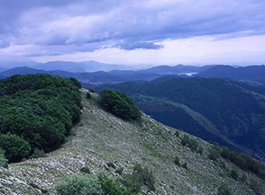 La Cresta Sud-Est dello Scalambra vista dalla cima.