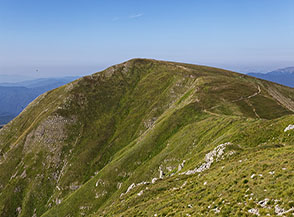 Il Monte Cornaccio visto da est.
