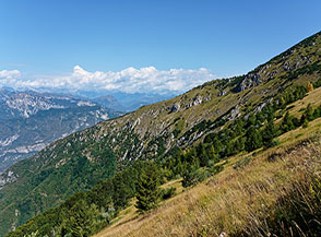 Vista sulla graziosa Val Mola che andremo a traversare.