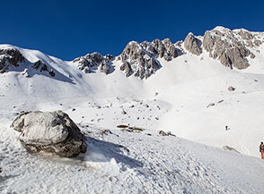 Alla partenza dell&rsquo;escursione vista sul versante orientale del Terminillo.
