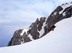 Uno scorcio della Cresta Nord del Terminillo, lungo cui passa la Via Chiaretti-Pietrostefani.