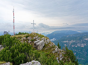 La cima del Monte Zugna.