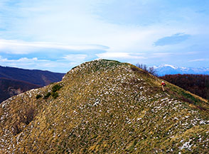 La cima del Monticchio, spettacolare terrazza della Montagna di Campli.