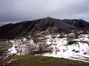 I pascoli alla testata della Valle delle Sette Are.