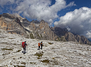 Sull&rsquo;Altipiano delle Pale di San Martino lungo il sentiero di discesa per Gares.