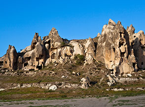 Camini delle Fate lungo la strada per Goreme.