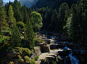 Le Gradas de Soaso, dove il Rio Arazas forma suggestive cascate e piscine naturali.