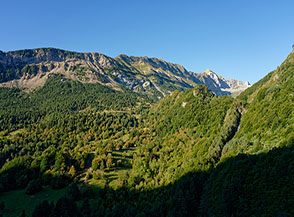 Vista verso la Valle de Otal, sul fianco occidentale della Valle de Bujaruelo.