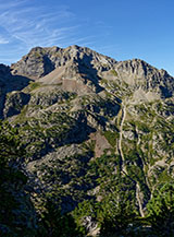 L&rsquo;imponente Versante Sud del Garmo Pipos.