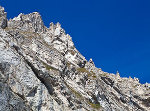 Particolare sulla Parete Est del Pizzo Cefalone.