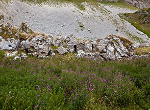 Le Capanne: antichi ricoveri pastorali in Alta Val Maone.