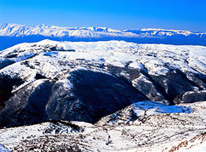 Bellissima vista sulla Valle di Vasto ed i monti della conca aquilana.